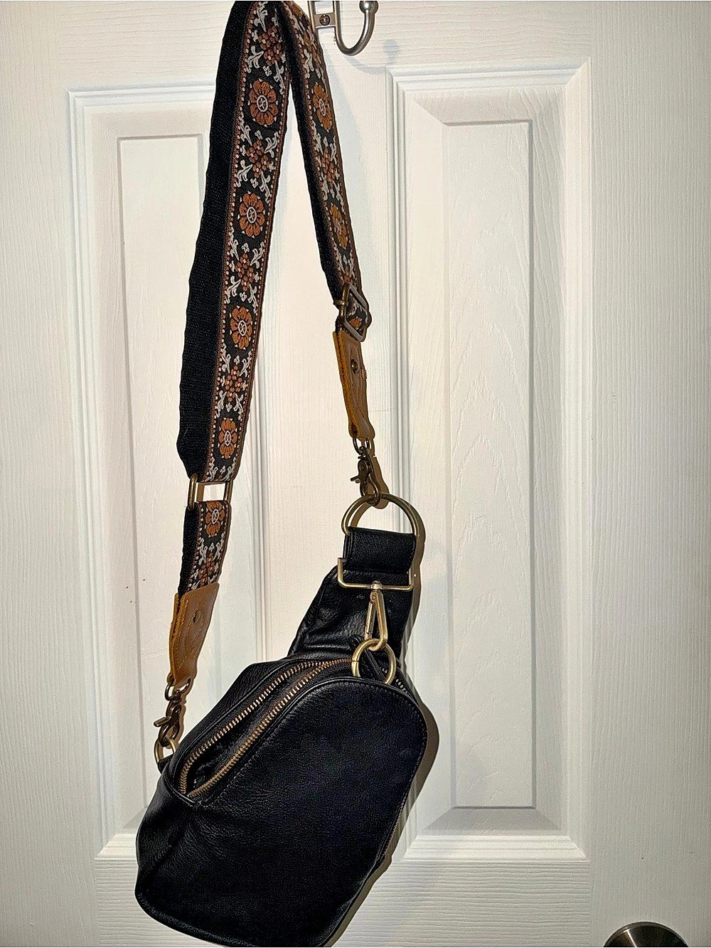 ANTROPOLOGIE Crossbody Bag in Black & Brown